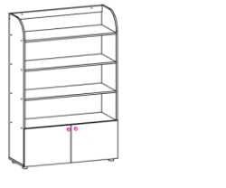 Toy and Educational Supplies Storage Cabinet - Alliance-S Brand