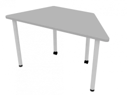 Mobile Trapezoidal Table 1280x580x760mm
