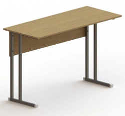 School Desk with Metal Frame and Wooden Elements by DSK-Furniture