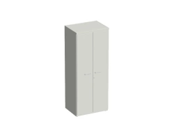 Metal Clothing Cabinet with Soundproof Doors, Model SHOM-M