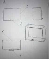 Bathroom Storage Cabinet - 600mm Height, 450mm Width, 280mm Depth