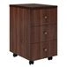 Rolling Cabinet with 3 Drawers Bern