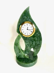 Natural Jade Table Clock "Kostyorek