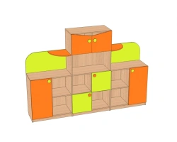 Children's Toy Storage Wall "Owl" SI-SV