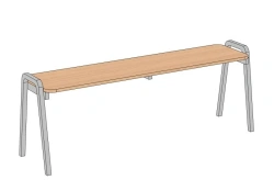 Metal Frame Bench 1000*360*460/510 mm BN-140