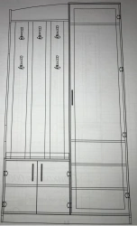 Wooden Hallway Furniture Set