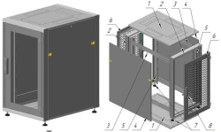 Floor-mounted Telecommunication Cabinet 18U 600x950x800mm