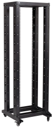 LF05-47U66-2R ITK 19" Dual Frame Rack, 47U, 600x600, Rolling, Black