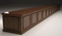 Vintage Rectangular Presidium Table for 12 Seats