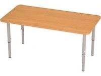 Adjustable Two-Seat Children's Table for Preschool Use