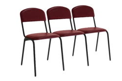 RS 01.00.00Kх3 Triple Section Chair for Auditoriums and Waiting Rooms