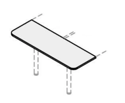 Connecting Extension for Office Furniture Set "Rio Base