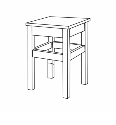 Versatile Stool for Home and Office Use