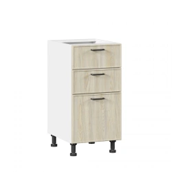 Luxury Kitchen Cabinet Front Facade Set with 3 Drawers - Indigo LD.298800.000