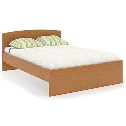 Double Bed with Metal Frame and Headboard AF2