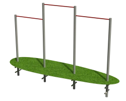 Outdoor Stationary Trainer SV-038 - Three-Level Pull-Up Bar