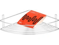 Chrome Corner Shelf for Bathroom 22.2x22.2x7.5 cm Model 501-004-03