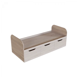 KR-3 Bed with Three Storage Drawers