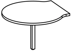 Brooklyn Series 9551 Side Desk Briefing Attachment