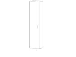 Narrow Closed Storage Cabinet for Educational Materials