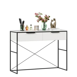 Nordic Dressing Table (White/Statuario) - Model LD.677040.000