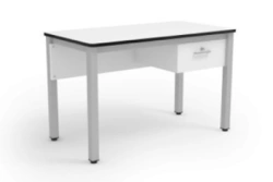 Teacher's Desk STU2 - Metal Frame with Drawer