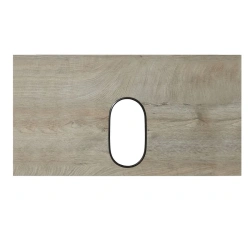 Loft Fabric 80 Tabletop in End Grain Oak