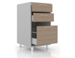 Kitchen Table with 3 Drawers by "Bashkir Furniture Factory