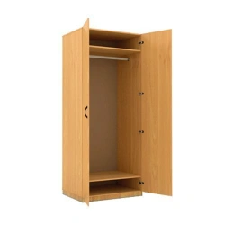 Two-Door Wardrobe with Shelves