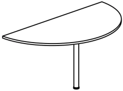 Briefing Extension with Metal Support 8848 Galant Series