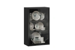 High Facade Door with Glass - Gerda Anthracite LD.279490.000 (Black)