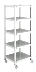 Mobile Shelf Unit with 5 Shelves - STP Model