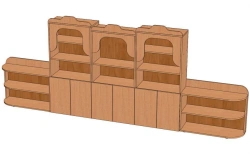 City Shelf "Gorodok" SL-20 - 5 Sections