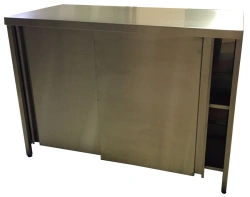 Folding Table for Food Preparation and Storage