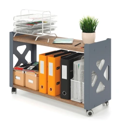 Mobile Shelf ZAMM with 2 Shelves for Office and Home Use