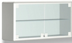 Glass-Door Dish Cabinet by Bashkir Furniture Factory