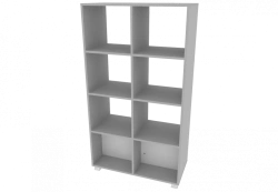 Open Double-Sided Shelf with 8 Compartments 798x380x1450mm