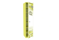 Single Door Cabinet Facade in White/Lime - Model LD.518030.000