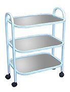 Tool Workbench with Stainless Steel Top and Powder Coated Frame