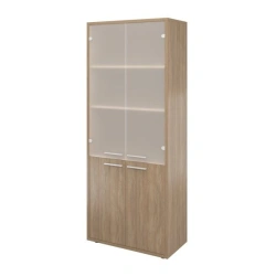 High Cabinet with Satin Glass Finish 800x400x1980 (DB42)