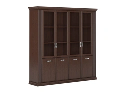 Classic Executive Cabinet with Glass Doors, Model PRT402+PRT418+PRT419+PRT428*2